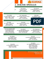 Jadwal Dokter Spesialis: Senin