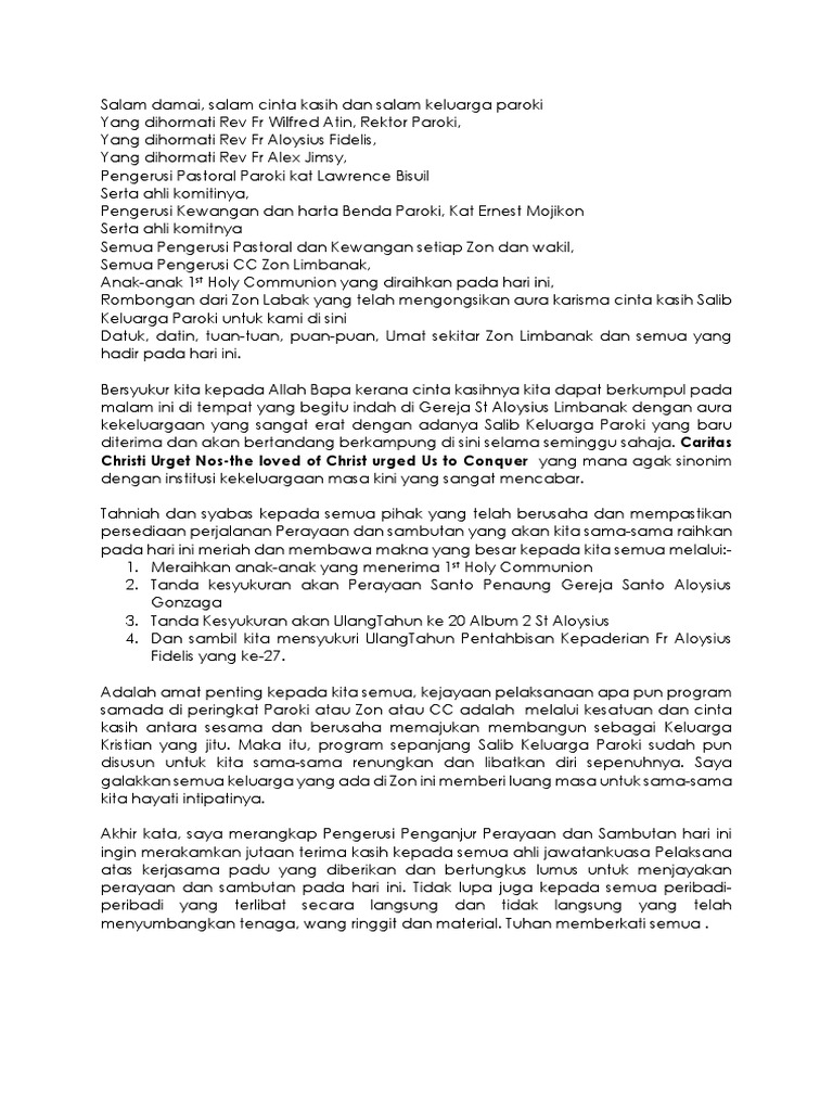 Teks Ucapan Pdf