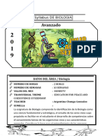 Syllabus de Biologia Avanzado Del III Bimestre