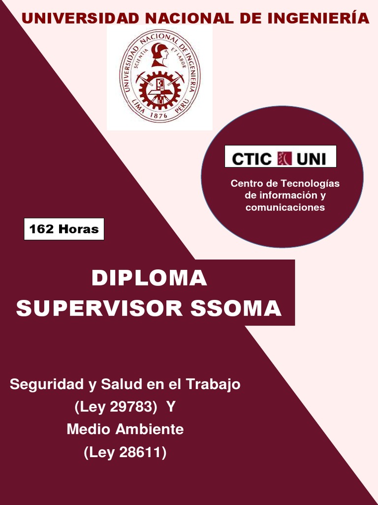 Diplomado en SSOMA - UNI 2024 | PDF | Seguridad y salud ocupacional ...