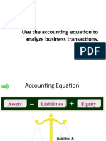 Use The Accounting Equation To Analyze Business Transactions