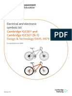 Electrical and Electronic Symbols List: Cambridge IGCSE® and Cambridge IGCSE® (9-1)