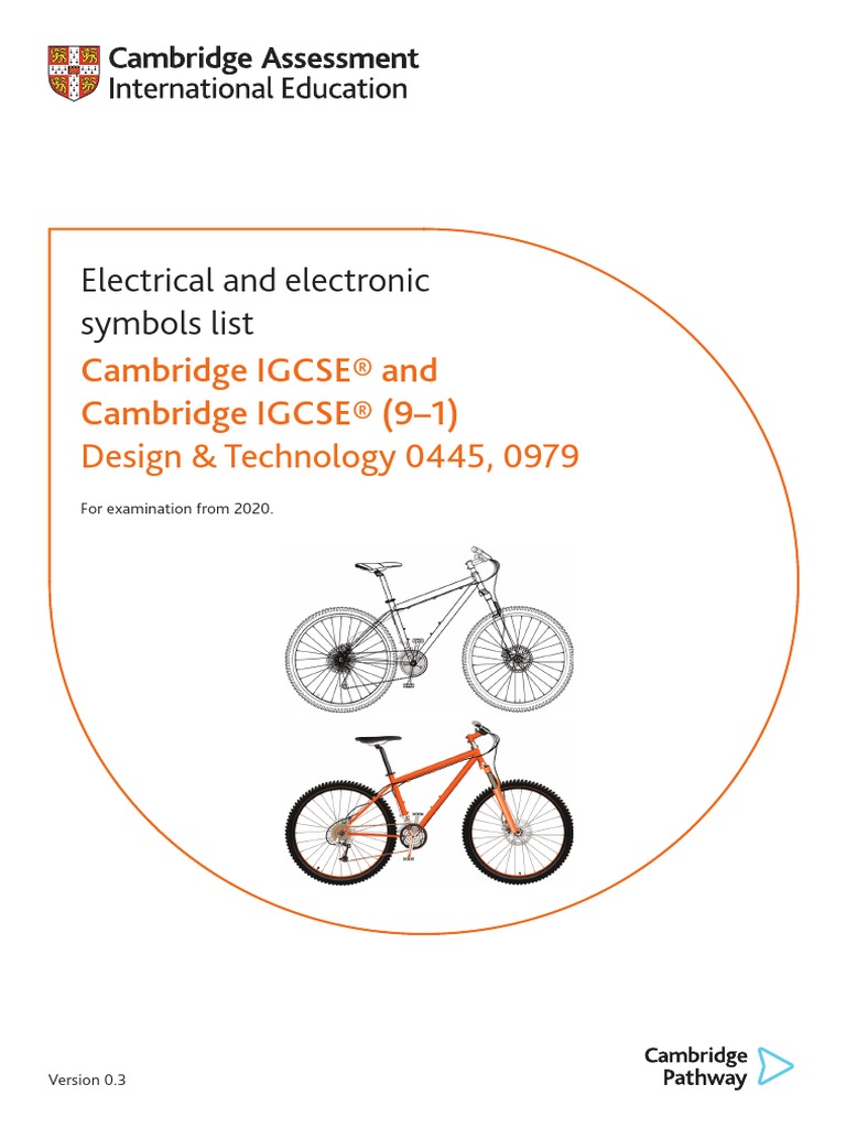 Electrical And Electronic Symbols List Cambridge Igcse And Cambridge