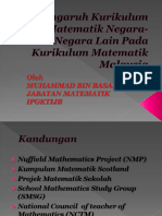 Pengaruh Kurikulum Matematik Negara-Negara Lain Pada Kurikulum Matematik Malaysia