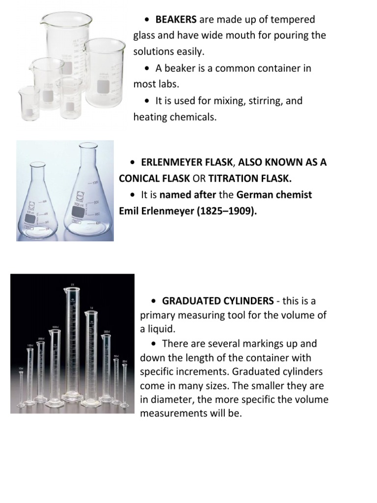 BEAKERS Are Made Up of Tempered | PDF | Laboratories | Materials
