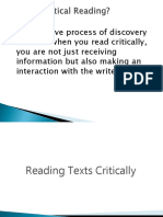 Reading Critically: An Active Process of Discovery