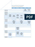 Ateneo Law School Class Schedule: Second Year, First Semester (Block A)