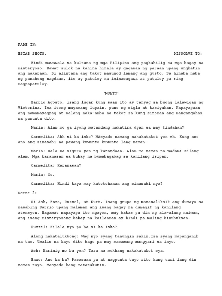Script Sa Mil | PDF