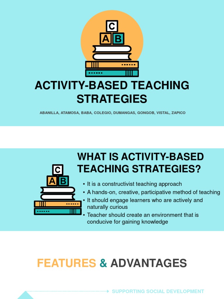 ActivityBased Teaching Strategies Abanilla, Atamosa, Baba, Colegio