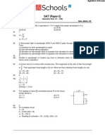 NTSE Sample Papers For Class 10 Stage I SAT PDF