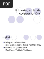 Unit Testing and Code Coverage For C++