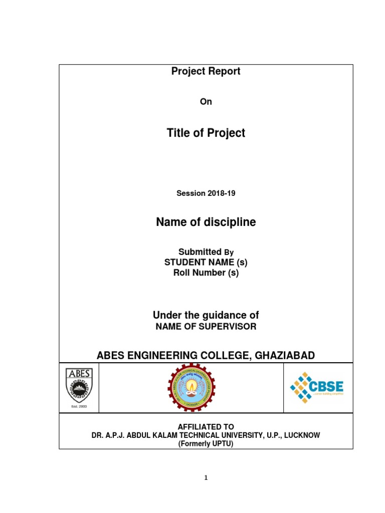 Report Format | PDF | Computing | Areas Of Computer Science