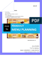 Handout Pengembangan Bahan Ajar Menu Planning