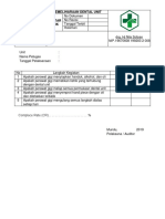 Pemeliharaan Dental Unit