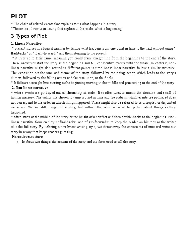 3 Types of Plot | PDF | Narrative