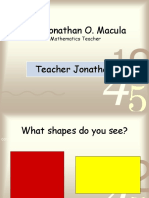 Mr. Jonathan O. Macula: Mathematics Teacher