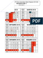 Kalender Pendidikan PW 2019-2020 (Libur Jum'at)