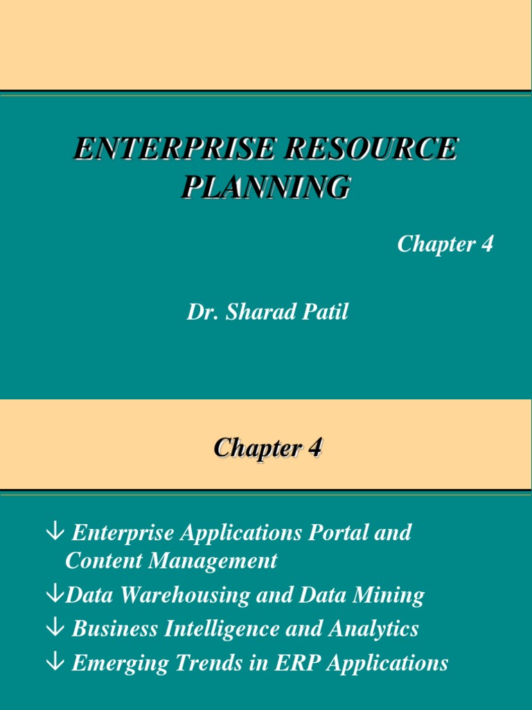 Enterprise Resource Planning | PDF | Data Warehouse | Business Intelligence