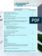 11.04 Divisibility Rules: Grade 7: The Learning Equation Math