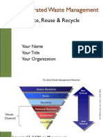 Integrated Waste Management: Reduce, Reuse & Recycle