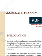 Aggregate Planning: Presented By: Pradeep Gupta 09PR001014B023 Sen Hall