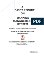Banking Management System Project Report