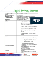 Level / Class Time - Group Meeting / Skill Focus Syllabus Target Language Target Resources Objectives Time Activities