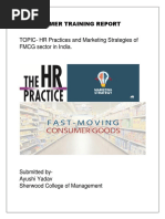HR Practices and Marketing Strategies of FMCG Company In India