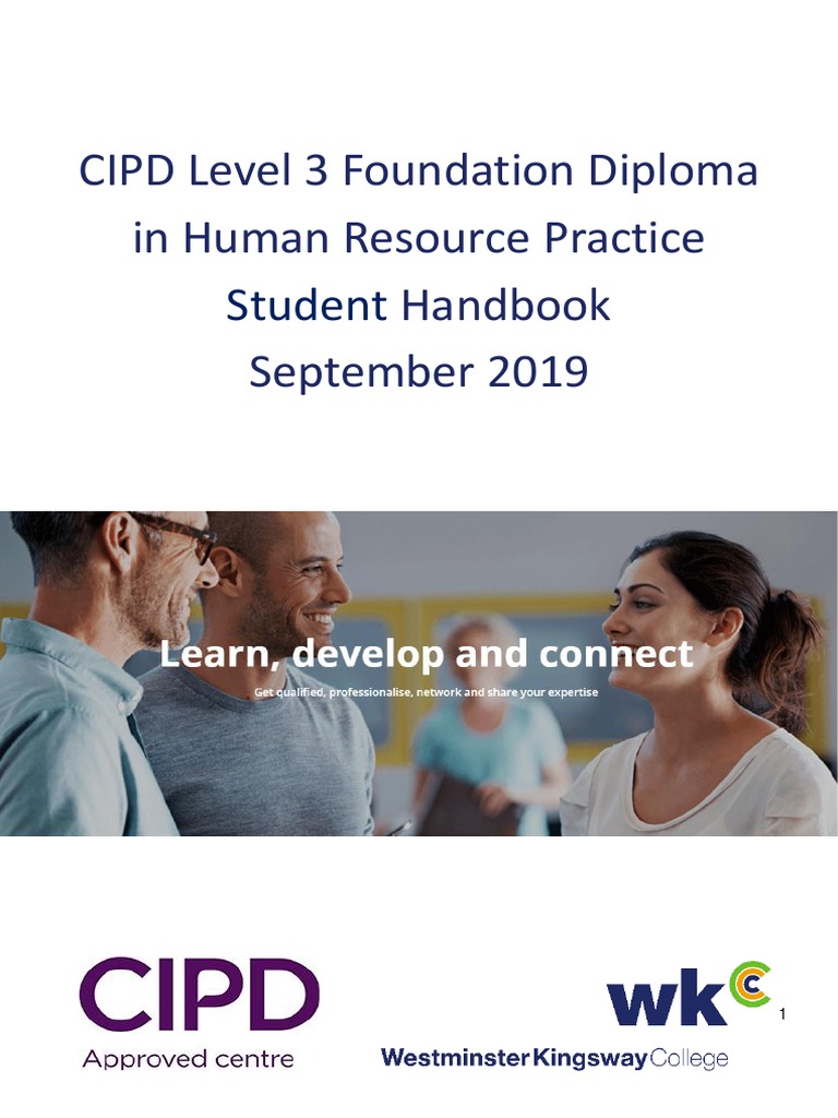 CIPD Level 3 HR Diploma Handbook | PDF | Human Resources | Recruitment