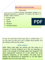 Analysing Likert Scale/Type Data: Motivation