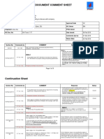 Comment Sheet Coatings Done Right (Spec DS)