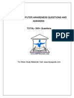 List of 500+ Computer Awareness Question By IBPS Guide.pdf