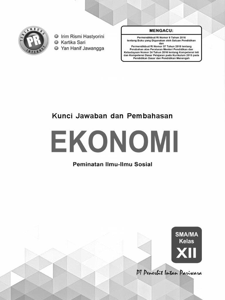 33+ Kunci jawaban ekonomi kelas 12 kurikulum 2013 semester 2 ideas