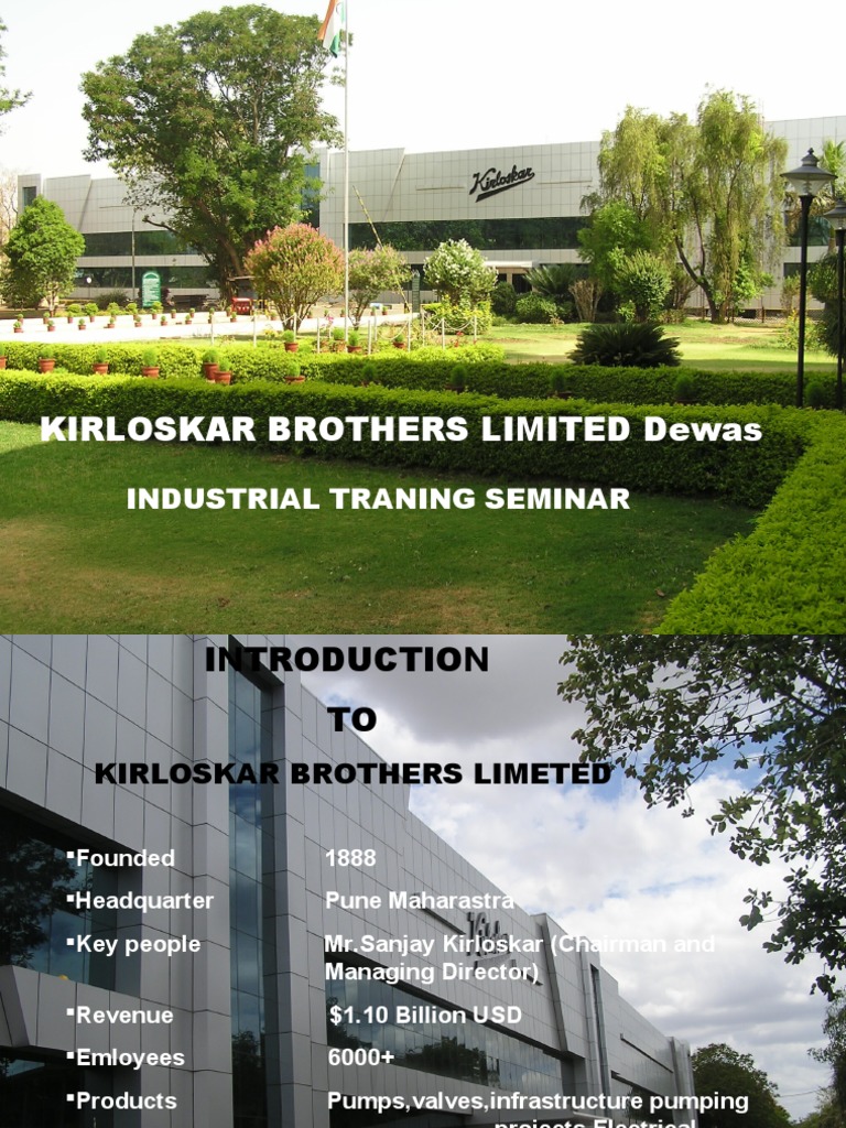 Kirloskar Brothers Limited Overview | PDF | Pump | Machines