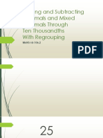 Adding and Subtracting Decimals and Mixed Decimals Through Ten Thousandths With Regrouping