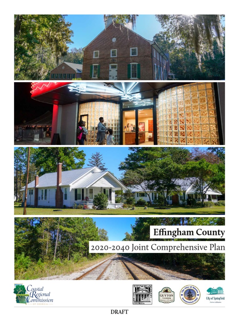 Effingham County Draft Comprehensive Plan PDF Economic Development