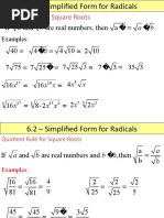 Product Rule For Square Roots: A B A B