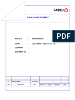 Calculation Sheet: Project: Spreader Bar Client: Conocophillips Indonesia Inc. LTD Location: Document No.