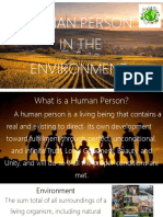 Human Person in The Environment