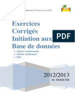 Exercices Corrigés Initaition Aux BDD