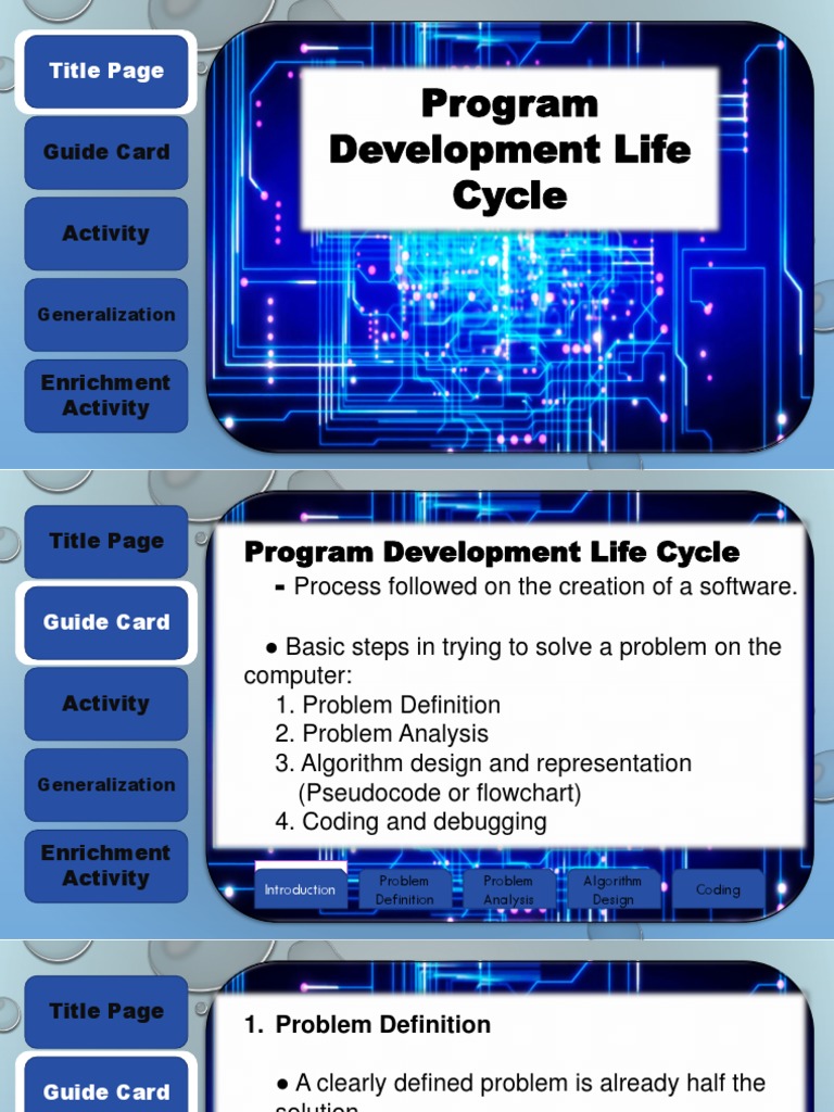 Program Development Life Cycle: Title Page | PDF | Algorithms ...