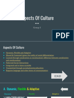 Aspects of Culture: Group 3
