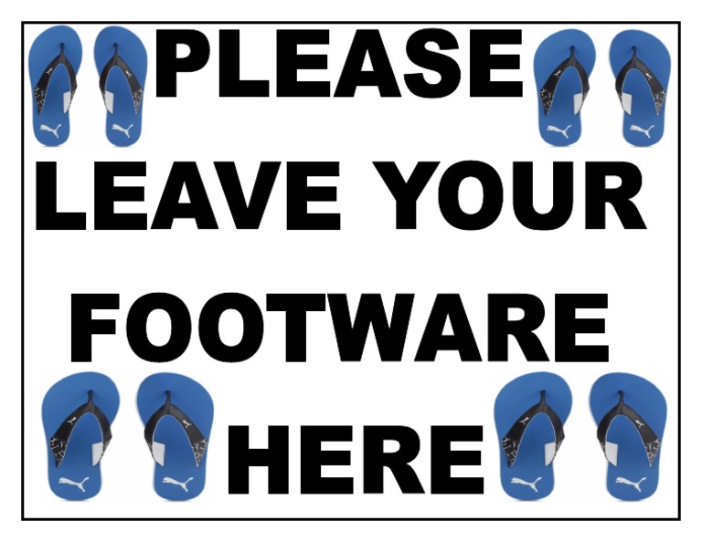 Leave Your Foot Ware Here | PDF