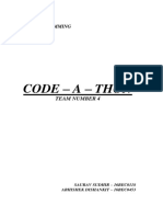 Code - A - Thon: CSE1007 Java Programming