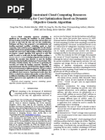 Deadline Constrained Cloud Computing Resources Scheduling For Cost Optimization Based On Dynamic Objective Genetic Algorithm