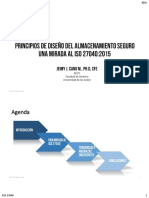 Principos de Almacenamiento Seguro. ISO 27040