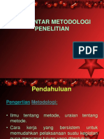 Pengantar Metodologi Penelitian