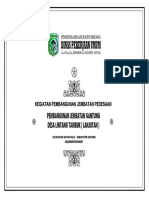 Gambar Pembangunan Jembatan Gantung Desa Lintang Tambuk (Lanjutan)