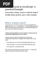 Binary Search in JavaScript