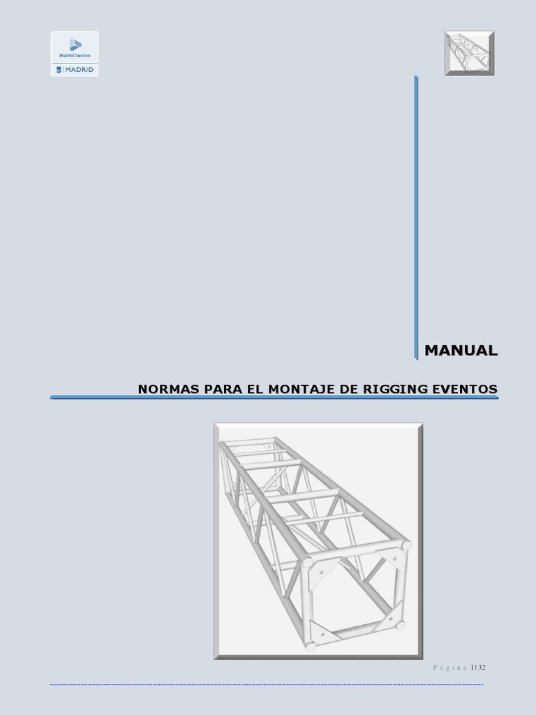 Normas de Rigging para Eventos en Madrid | PDF | Madrid | Tornillo